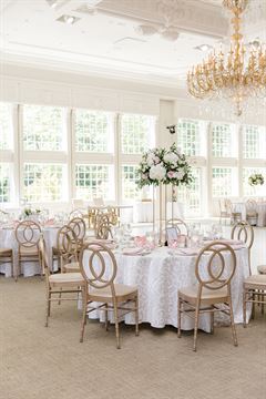 Pastel Colors Gold Stand Centerpiece