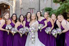 Lavender & Purple Bridesmaid Bouquets